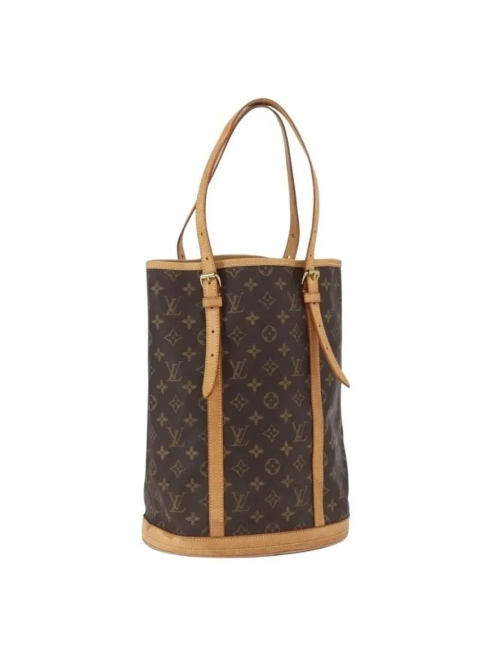 Authentic LOUIS VUITTON Monogram Bucket GM Shoulder Bag M42236 LV